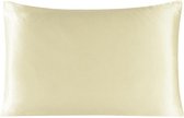 YOSMO - Zijden kussensloop - kleur ivoor - 66 cm x 51 cm - 100% Zijden - Moerbei - Premium Silk Pillowcase