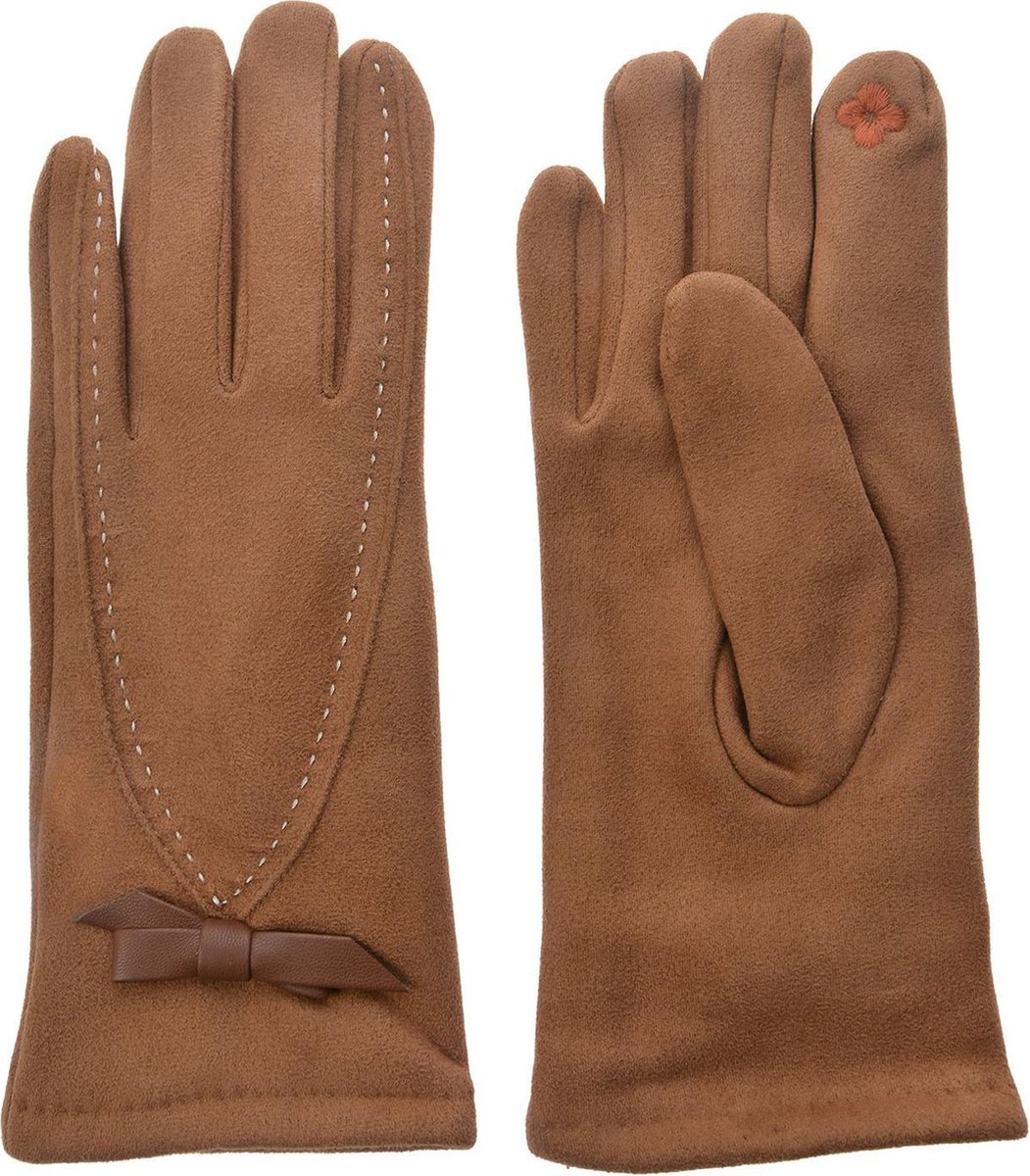 Juleeze Handschoenen Winter 8x24 cm Bruin Polyester