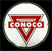 Conoco Logo Emaille Bord 30 cm