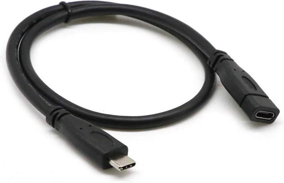 USB C verlengkabel - Verlengstuk voor USB-C (3.1) - Male USB-C naar USB