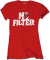 Rolling Stones Dames Tshirt -L- No Filter Header Logo Rood