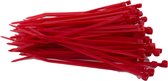 Kabelbinders/tyraps rood. 200mm x 7.6mm. 1x100 + Kortpack pen (099.0504)