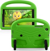 Case2go - Tablet hoes geschikt voor Samsung Galaxy Tab A 8.0 (2019)- Schokbestendige case met handvat - Sparrow Kids Cover - Groen