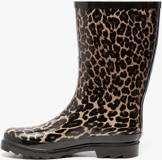 Mountain Peak dames regenlaarzen met luipaardprint Bruin Maat 36 Mountain Peak dames regenlaarzen met luipaardprint Bruin Maat 36