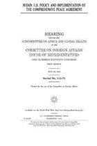 Sudan: U.S. policy and implementation of the Comprehensive Peace Agreement