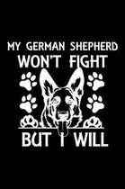 My German Shepherd Won't Fight But I Will