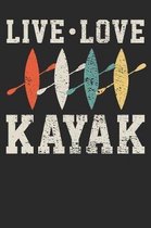 Gift Notebook: Kayak Dot Grid 6x9 120 Pages