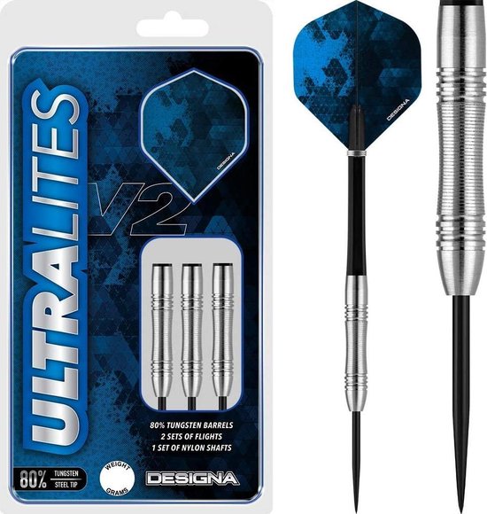 Afbeelding van het spel Designa Darts Ultralites V2 Micro Scallop Grip 12 gram