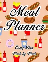 Meal Planner: Very large practical planner - With shopping list - Book for 52 weeks - Beautiful high gloss cover - Huge 8,5 x 11''