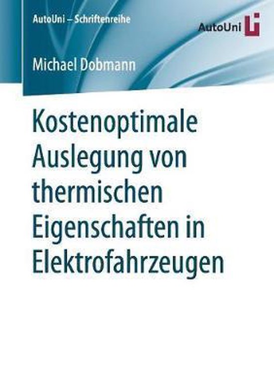 Kostenoptimale Auslegung von thermischen Eigenschaften in El ... - cover