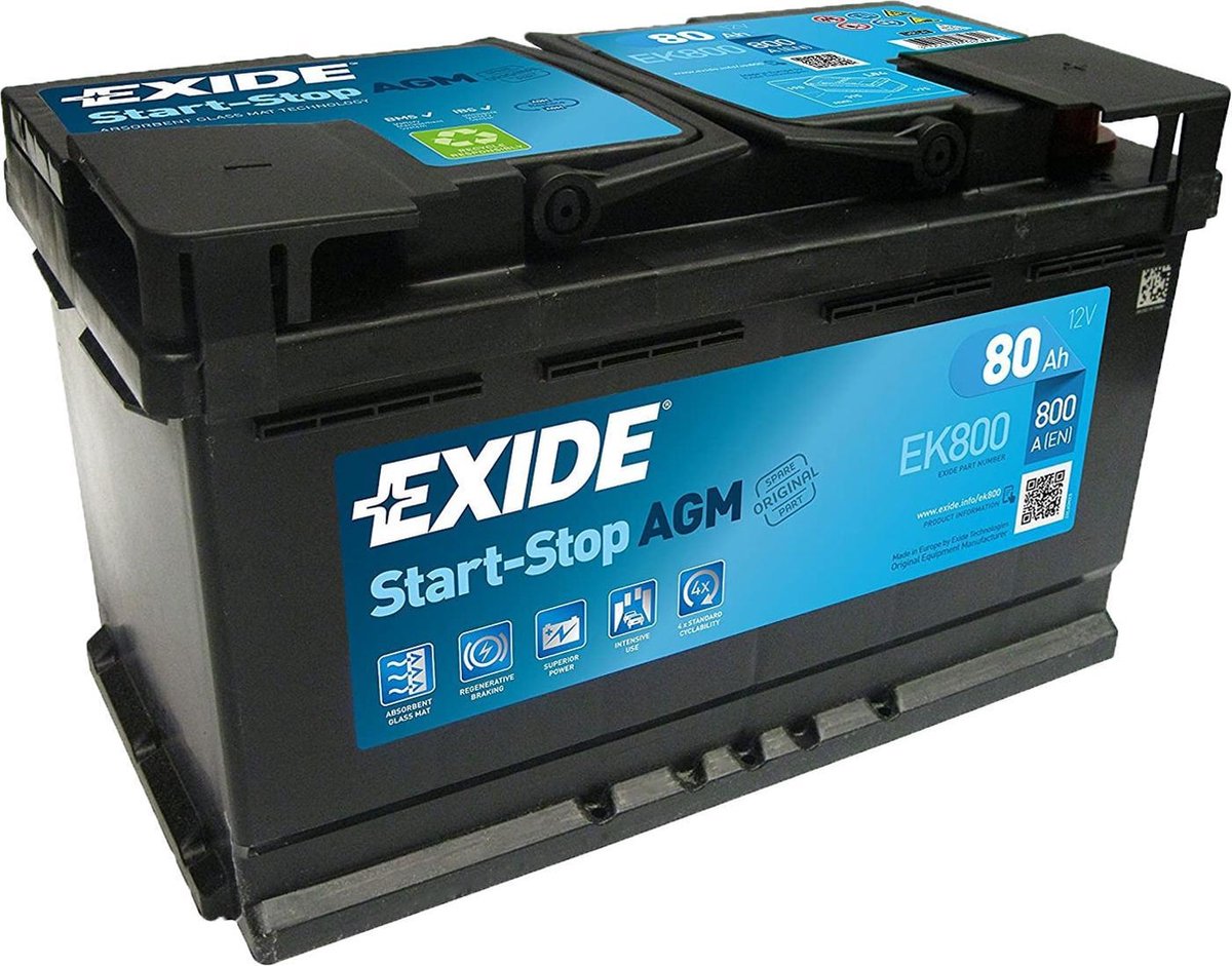 Exide Technologies EK800 Start-Stop 12V 80Ah AGM
