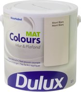 Dulux Colours Mur & Plafond - Mat - Mont Blanc - 2.5L