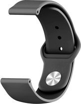 Siliconen Sportbandje Samsung Galaxy Active / Garmin Forerunner 645 Zwart