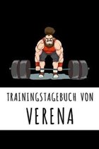 Trainingstagebuch von Verena: Personalisierter Tagesplaner für dein Fitness- und Krafttraining im Fitnessstudio oder Zuhause