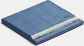 ALPAKA, Royal Fishbone, Alpaca-wollen Plaid blue/white – 130 x 180