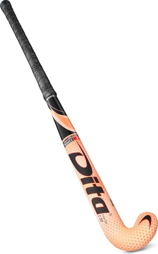 Dita Fibertec C20 M-Bow Hockeystick - 30 Inch - Fluo Roze/Fluo Rood |  bol.com