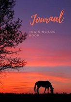 Journal Training Log Book: Horse Gifts for Girls including a Year At A Glance Planner, A Weekly Organizer Planner, a Journal for Women and Habit