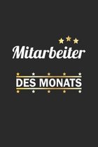 Mitarbeiter des Monats: Notizbuch - Blank - A5 - 120 Seiten