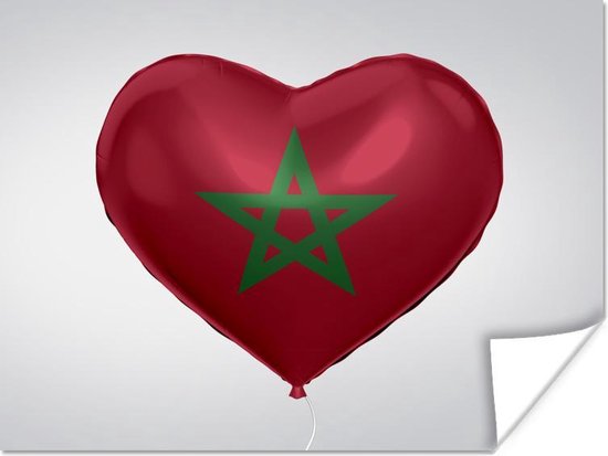 Poster Drapeau marocain 