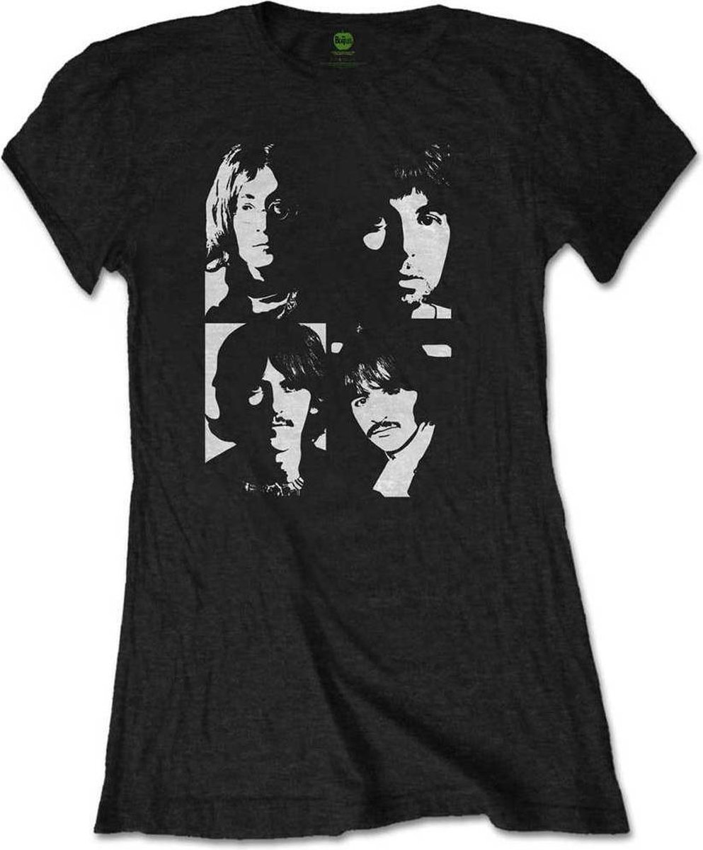 Afbeelding van product Rock Off  The Beatles Dames Tshirt -XXL- Back In The USSR Zwart  - maat XXL