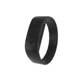 TOO LATE - Led horloge Glitter - siliconen - zwart - polsmaat S