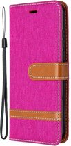 Coverup Denim Book Case Geschikt voor Nokia 1.3 Hoesje - Roze