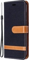 Denim Book Case - Nokia 1.3 Hoesje - Zwart