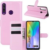 Book Case - Huawei Y6P Hoesje - Pink