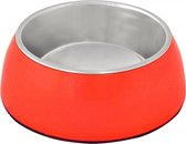 Duvo+ Eetkom + houder glossy uno Rood Ø13,2cm - 450ml