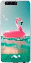 Huawei P10 Plus Hoesje Transparant TPU Case - Flamingo Floaty #ffffff