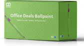 Balpen Office-Deals, medium blauw doos 50 stuks