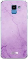 Samsung Galaxy J6 (2018) Hoesje Transparant TPU Case - Lilac Marble #ffffff