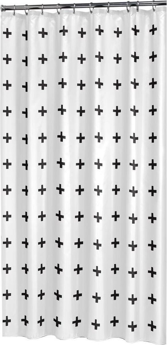 Sealskin Signes Douchegordijn 180x200 cm - Polyester - Zwart