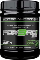Scitec Nutrition - Pow3RD 2.0 - Complex Pre-Workout Concentrate - Aruosing Apple Flavor - 350 g - 50 porties