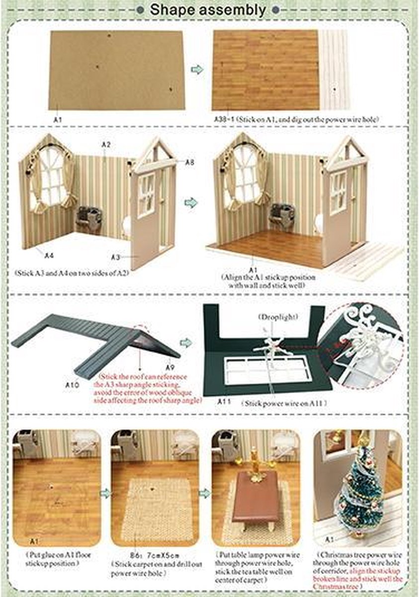 Kersthuis Nr.5 – Houten kersthuizen – Kerstdorp – Luxigo