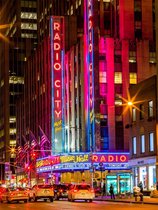 Signs-USA New York Radio City - Wandbord - 60 x 45 cm
