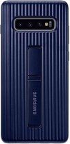 Samsung Galaxy S10 Plus Protect Stand Cover Blauw