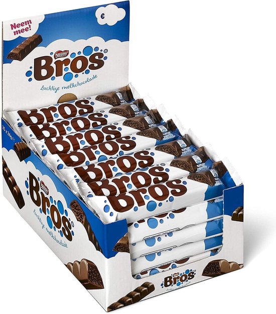 Bros chocolade - 40 x 18 gram | bol.com