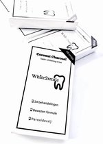 WHITE2SMILE – CHARCOAL-COCONUT – 28 strips – 14 behandelingen- Tandenbleek/Teeth whitening strips – Peroxidevrij (0%) - 100% Natuurlijk - Wittere tanden - Tandenblekers - Nieuwe Fo