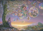 Josephine Wall, Bubble Tree , 100x74cm, 150 ,kleuren vierkante steentjes