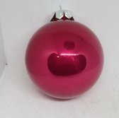 Kerstbal, 9 stuks, pink glans, glas, Ø 8 cm