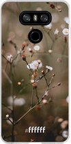 LG G6 Hoesje Transparant TPU Case - Flower Buds #ffffff