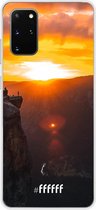 Samsung Galaxy S20+ Hoesje Transparant TPU Case - Rock Formation Sunset #ffffff