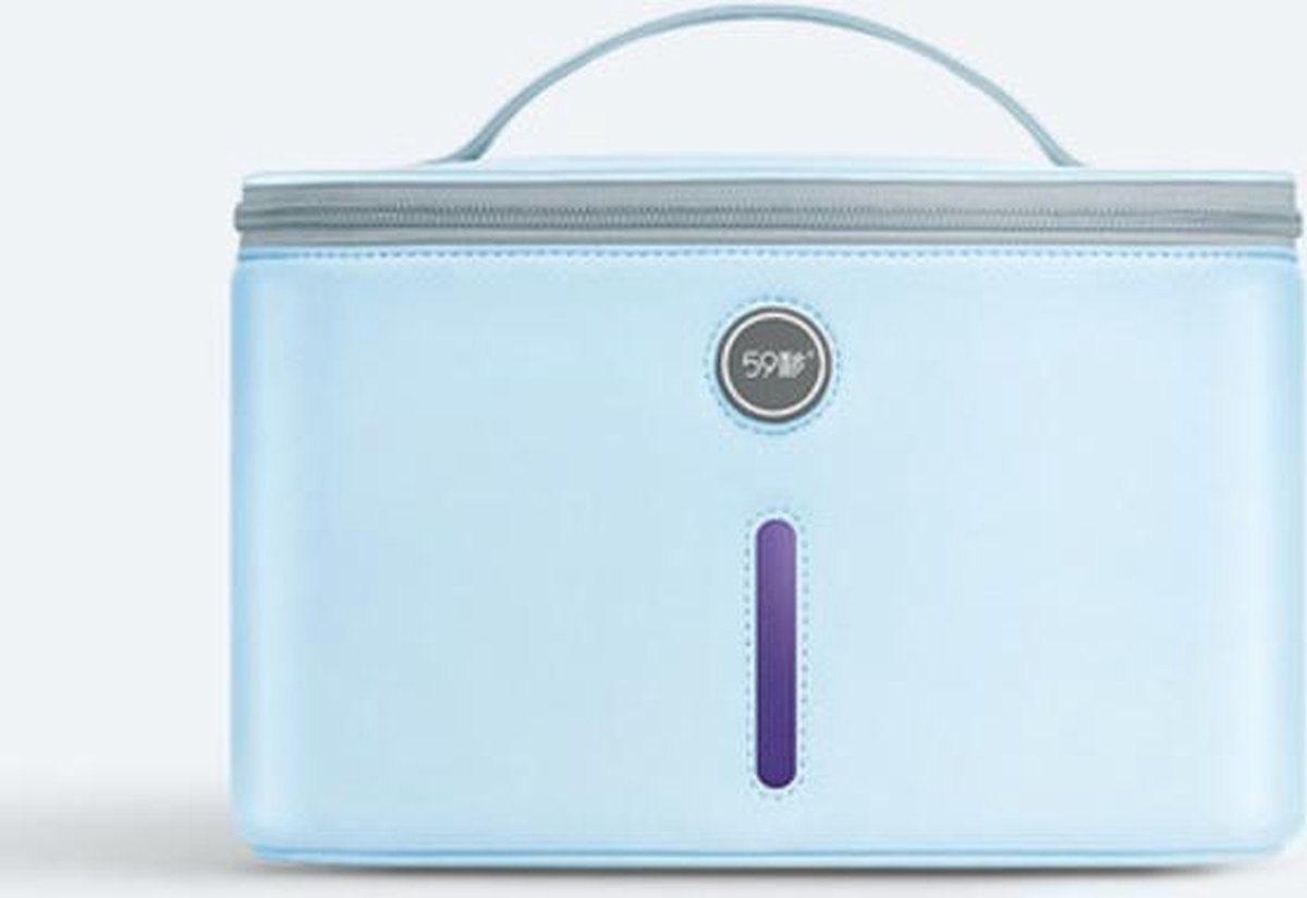 Goedkoopste 59s. UV-C LED sterilisator beautycase softshell. P55. Voor steriliseren van div. voorwerpen, zoals mondmasker, telefoon, sleutels, make-uptools, kapperspullenetc.