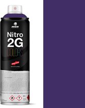 MTN Nitro 2G Mat Donkerviolet Spuitbus - 500ml, extreem hoge dekkracht