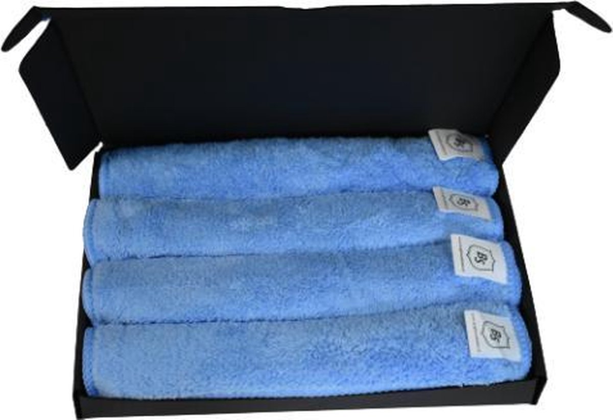 Nano handschoen set blauw 4 stuks - poetsdoek - Nanodoek