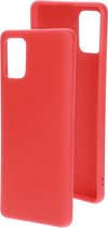 Mobiparts Siliconen Cover Case Samsung Galaxy A71 (2020) Scarlet Rood hoesje