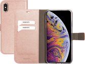 Mobiparts Saffiano Boekhoesje/Bookcase - Magneetsluiting - Apple iPhone XS Max Roze