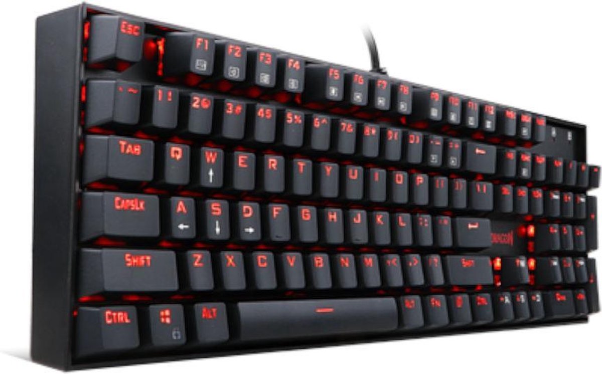 Redragon K551 Mitra - Mechanisch gaming toetsenbord met Anti-ghosting en verlichting ( geen RGB ) - Zwart