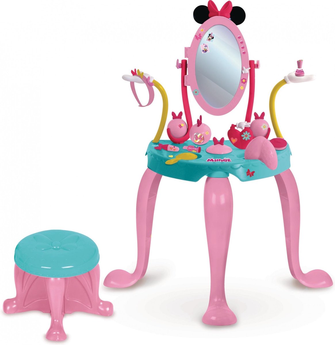 Nacht ijzer Blokkeren Vanity Tafel en Stoel Disney's Minnie Mouse - kaptafel- en stoel | bol.com